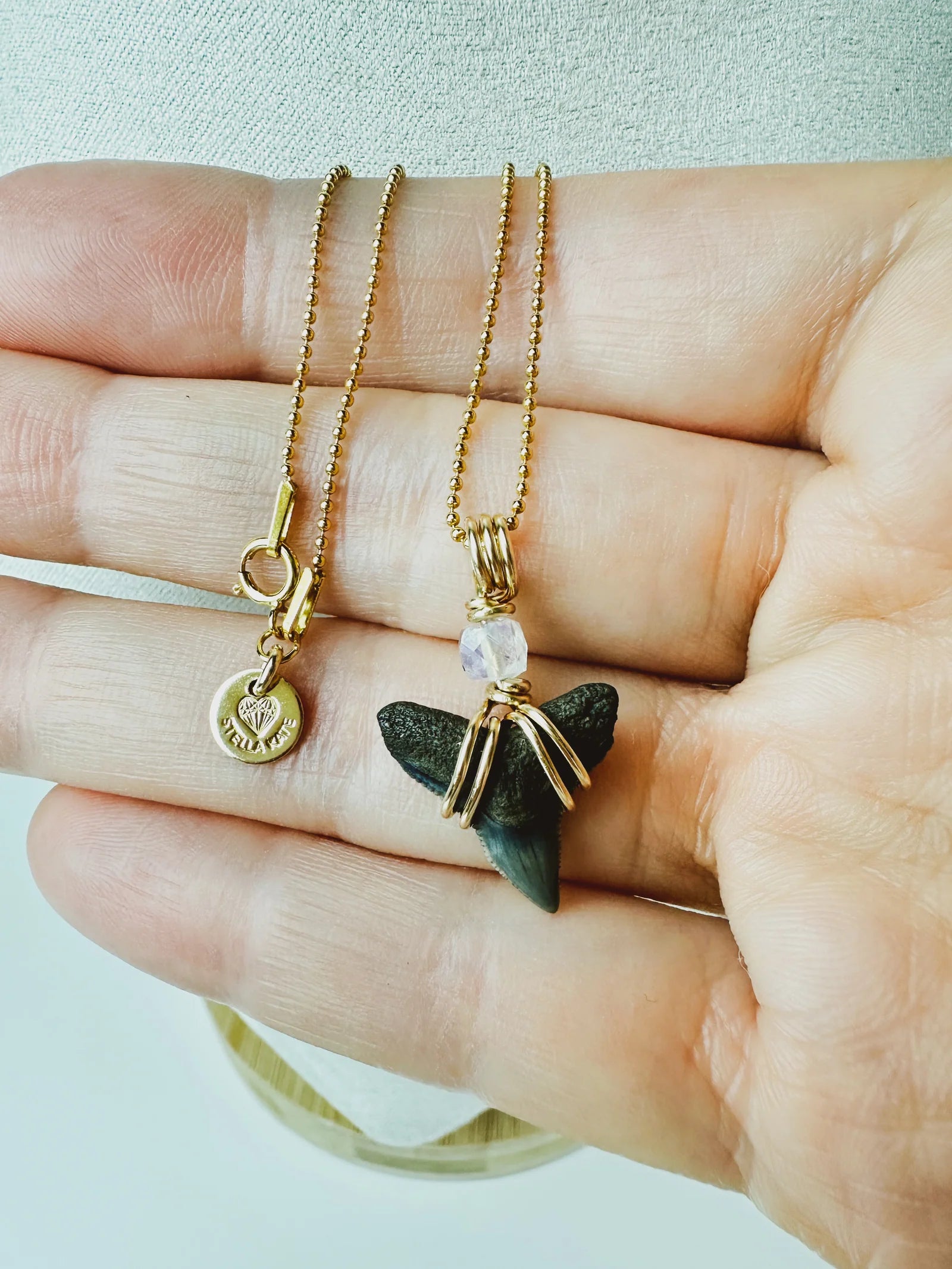 Sea Queen | 14K GF Wrapped Shark Tooth Necklace