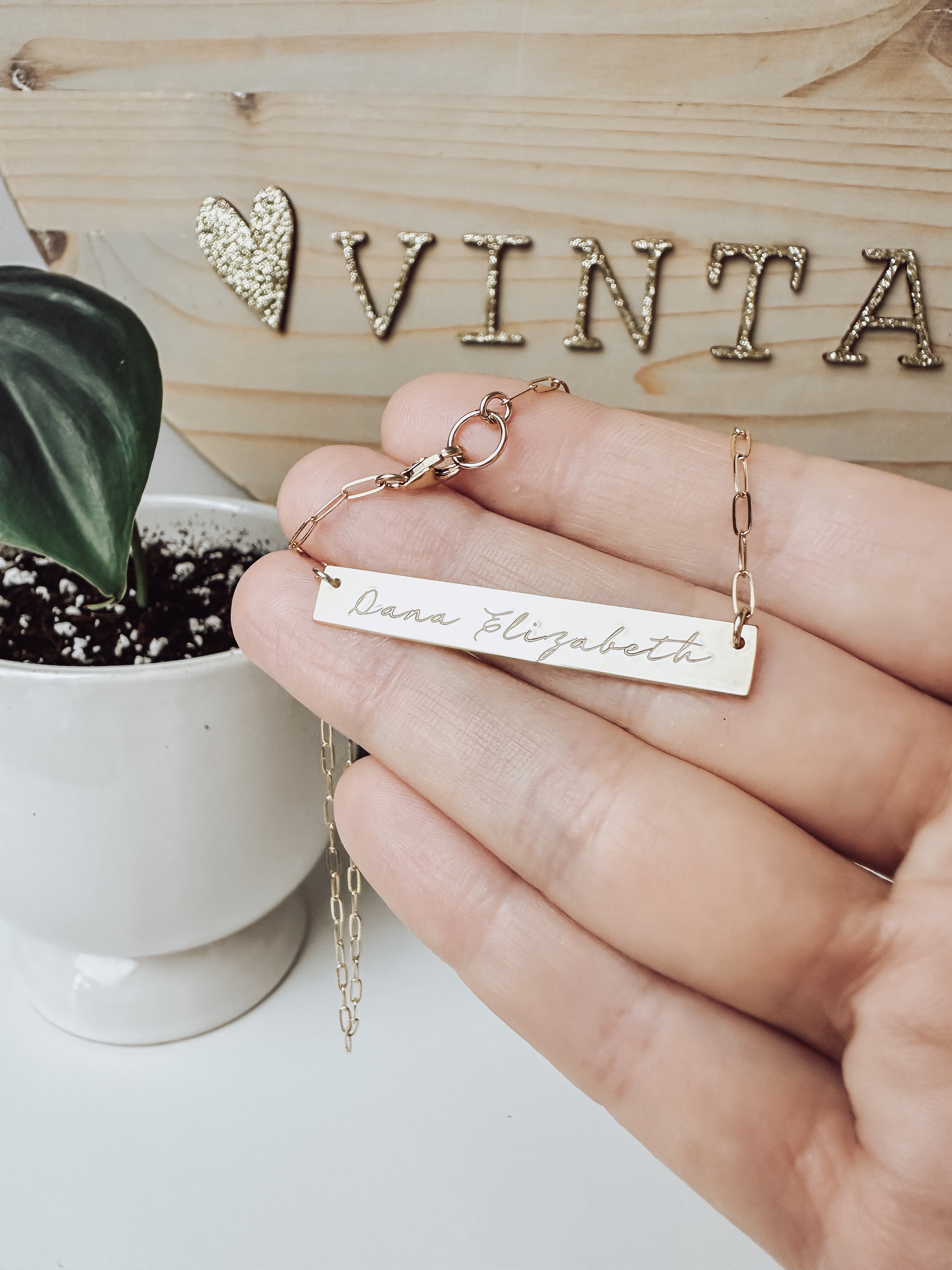 Classic Gold Bar 2.0 x Stella | 14K Gold Filled Necklace