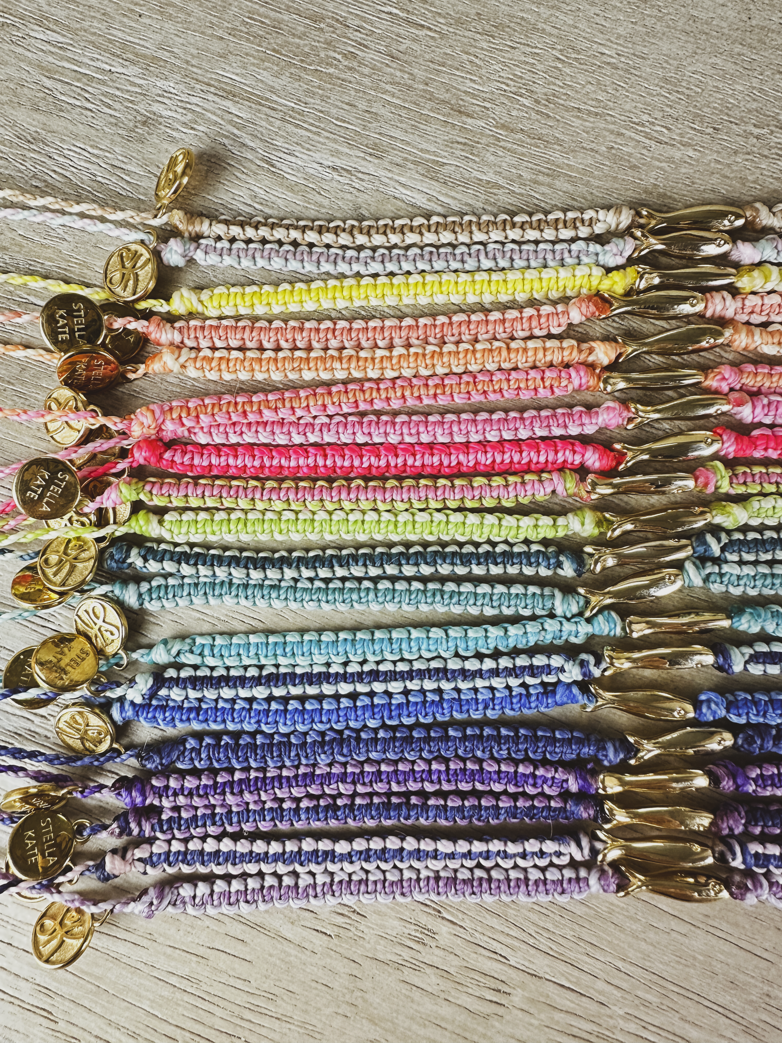 Little Fish Charm Cord Bracelet
