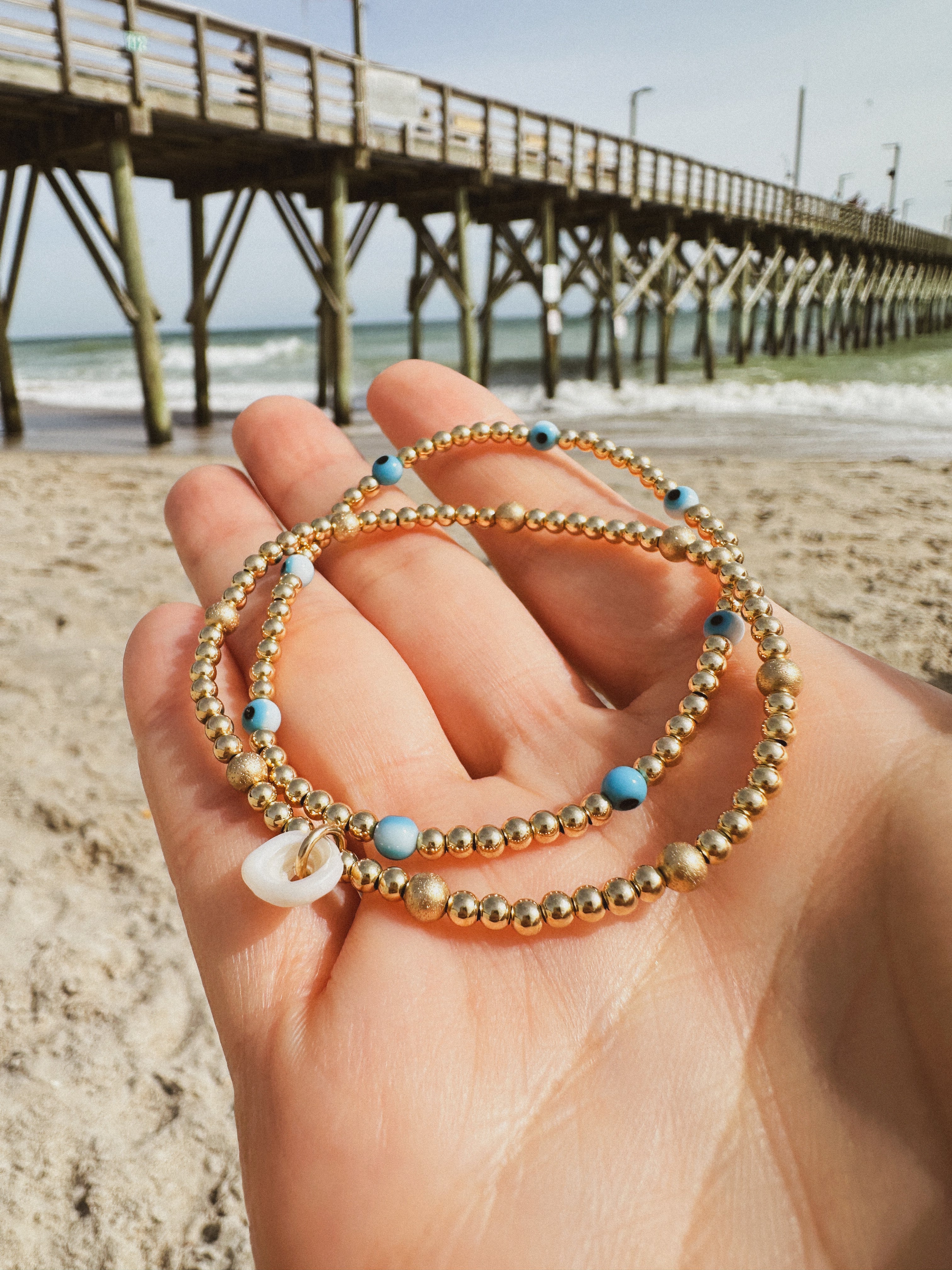 Ocean Eyes™ Evil Eye Bracelet | 14K GF