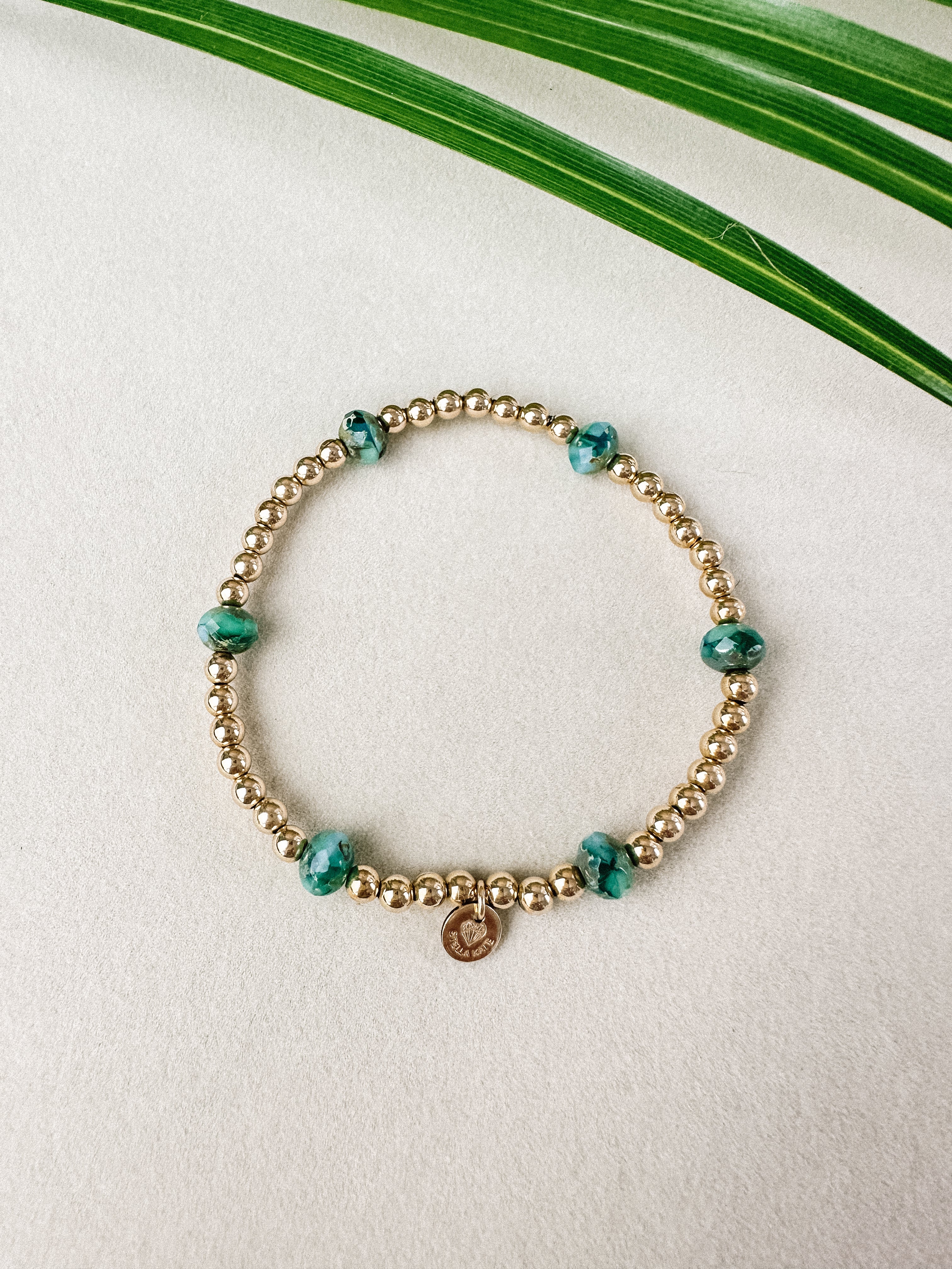 SALT by SK || Ocean Eyes 4mm Czech Bracelet