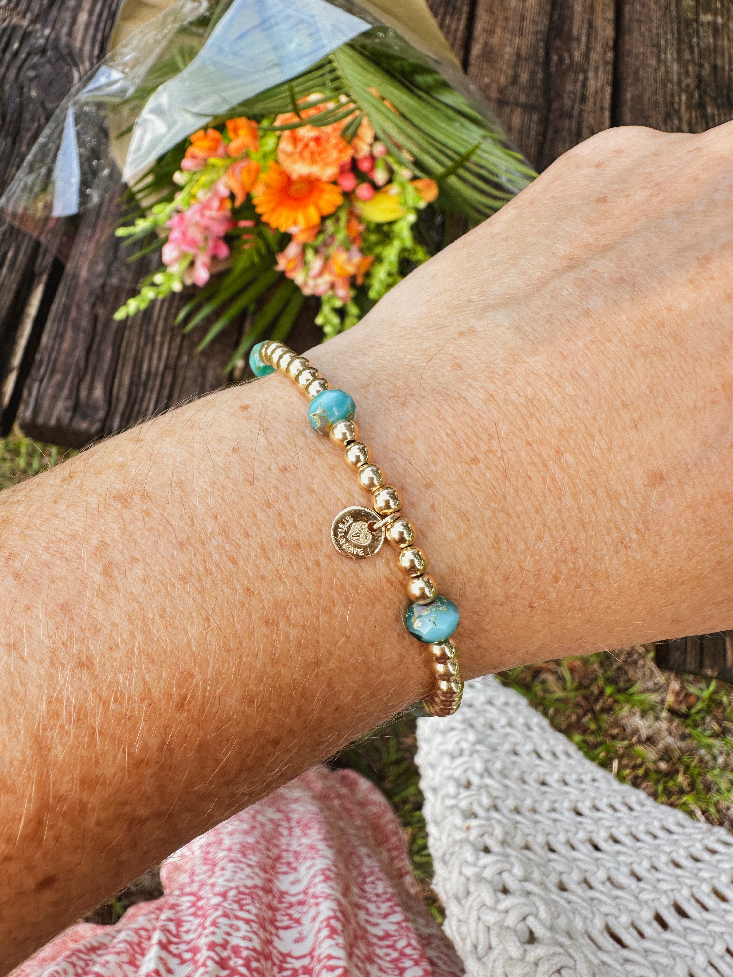 SALT by SK || Ocean Eyes 4mm Czech Bracelet
