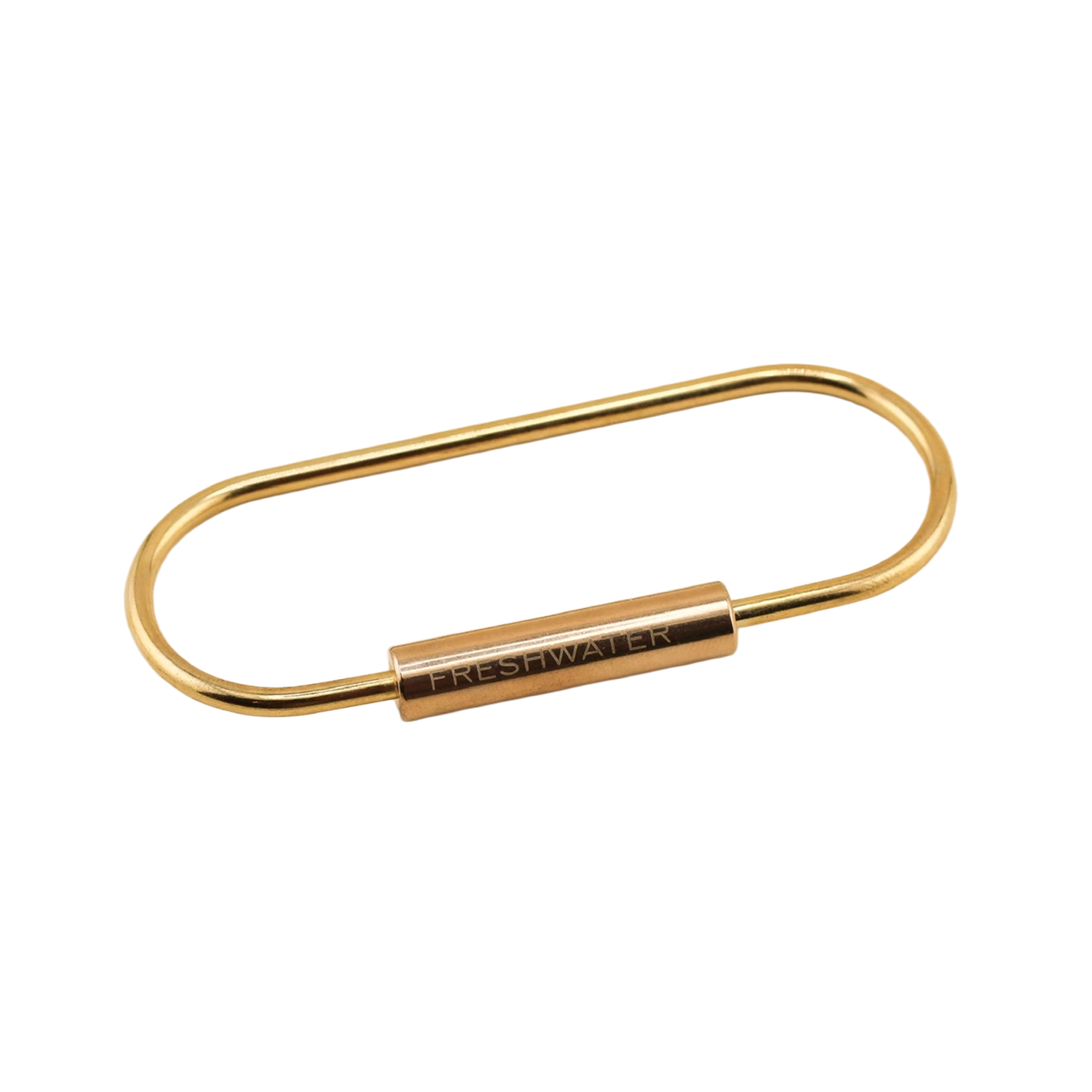 Brass Oval Key Ring