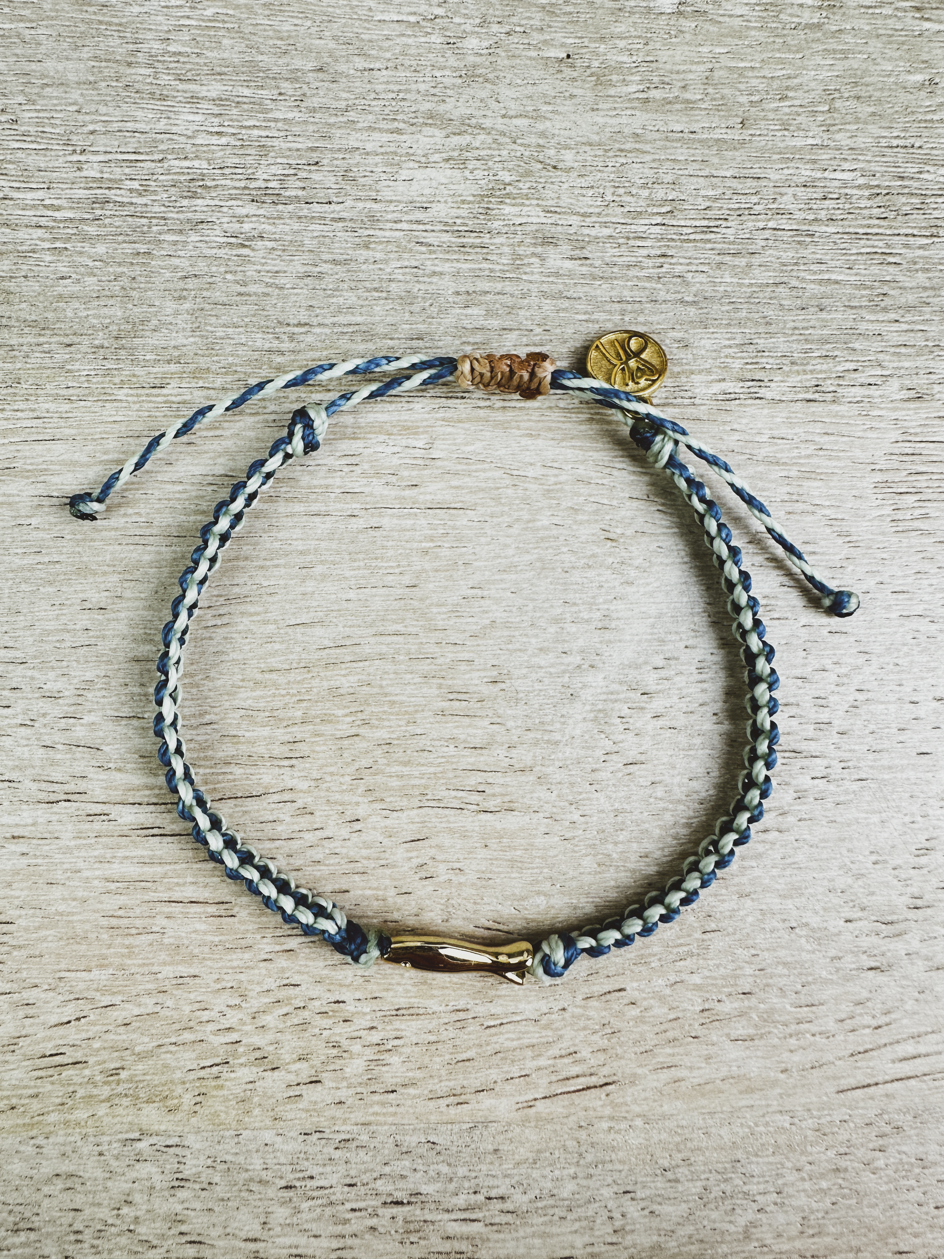 Fish Charm Cord Bracelet