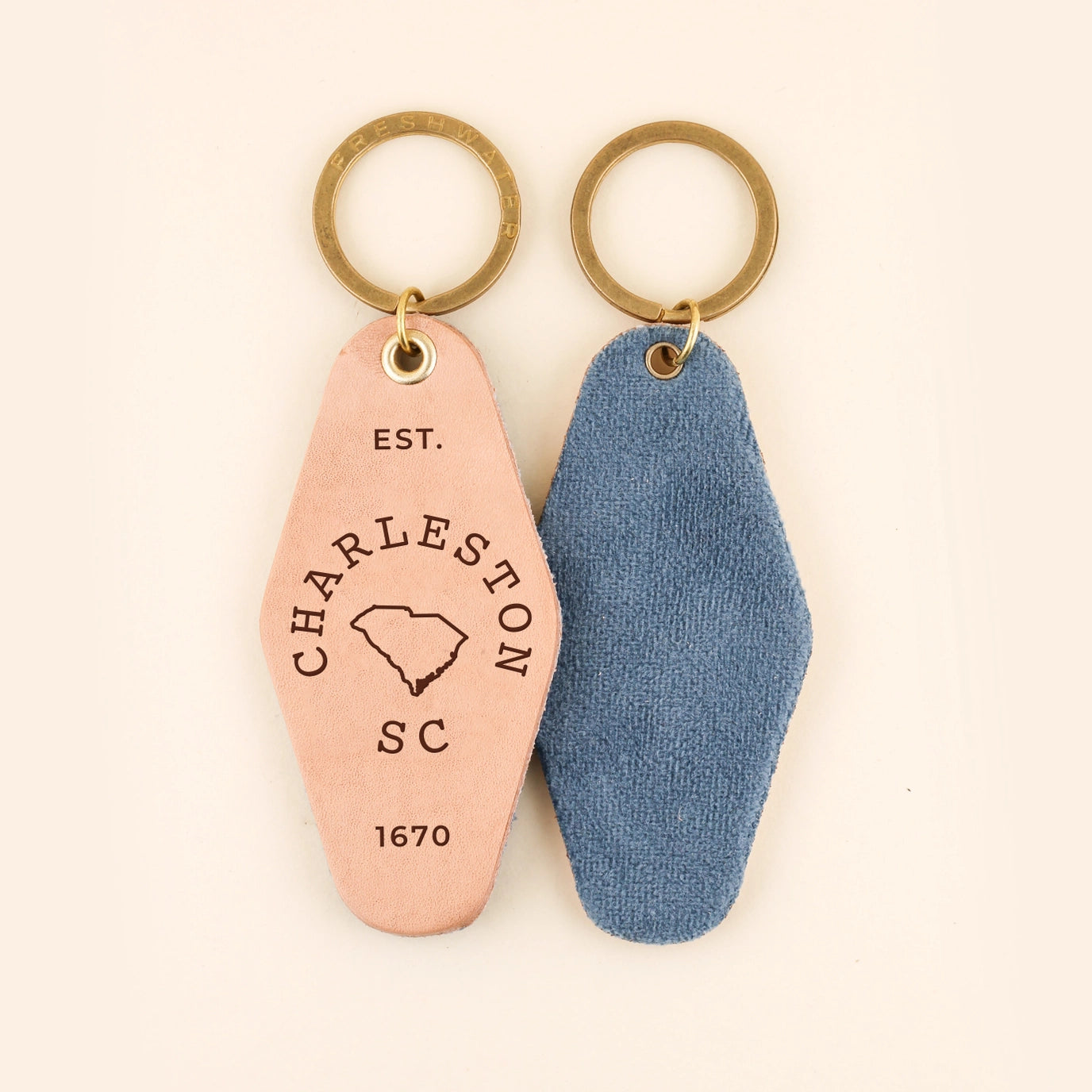 Leather Hotel Keychain | Surf City, NC